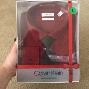 Red Dress Shirt with Black Tie!